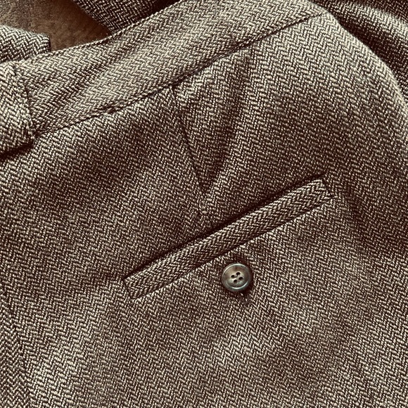 100% Wool Vintage 80’s Tweed Trousers Size 6 - Picture 5 of 7